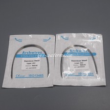 2 Packs Dental Orthodontic Arch Wire Stainless Steel Round Natural Form 20 Pcs