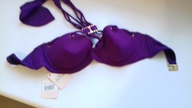 AGENT PROVOCATEUR RARE KIMMI BIKINI BRA TOP Size 32D & 3 MEDIUM BRIEF BNWT