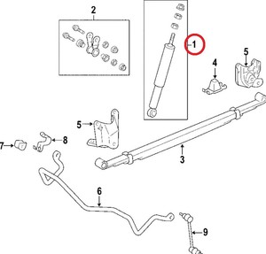 Genuine Toyota 48531-80340 Shock Absorber Assembly Genuine Toyota 48531-80340 Shock Absorber Assembly