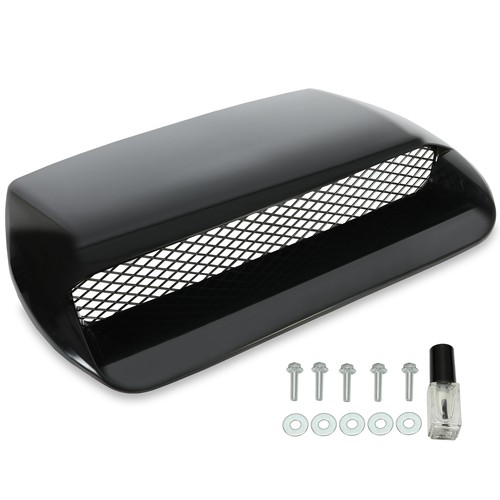 HECASA For 2015-2021 Subaru WRX STI Black Air Flow Hood Scoop Bonnet Vent NEW - Picture 5 of 14