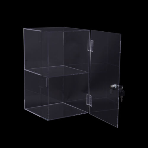 2-layers Countertop Display Case 20*20*35cm Locking Security Showcase Cabinet US - Picture 12 of 21