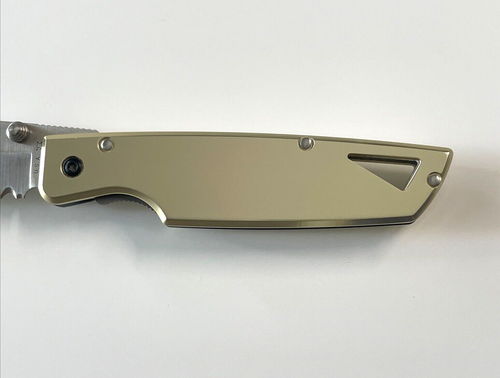 Buck 176GD Lightning HTA-II Knife ATS-34 Gold Aluminum USA 2002 - Picture 5 of 22