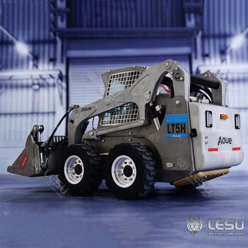 In Magazzino LESU 1:14 RC Aoue-LT5H Caricatore Idraulico con Ruote Skid-Steer Luce Suono - Foto 10 di 12