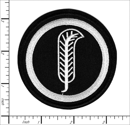 Led Zeppelin IV Bandmitglied Symbol Set bestickt Bügelbild Patch schwarz-weiß - Bild 5 von 5