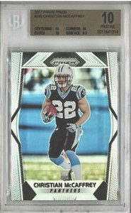 BGS-10-RC-Christian-McCaffrey-2017-Silver-Prizm-249-Rookie-5-from-Black-Label