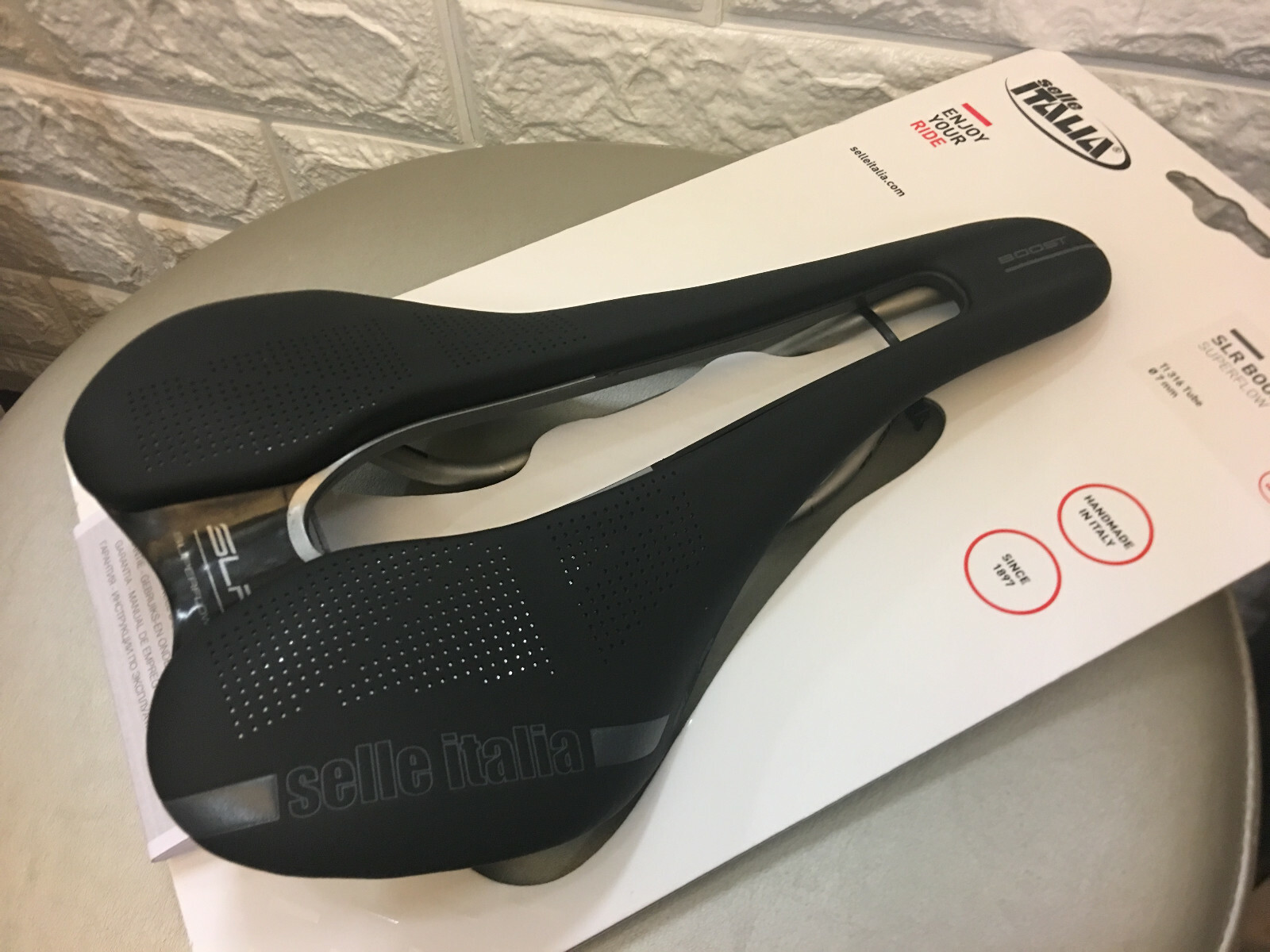 Selle Italia SLR Boost Superflow L3 145x248mm Titanio silla carril 316 (Negro) Selle Italia SLR Boost Superflow L3 145x248mm Titanio silla carril 316 (Negro)