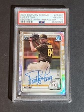 2020 Bowman Chrome 1st Prospects Refractor /499 Luis Patino PSA 10 GEM MT Auto
