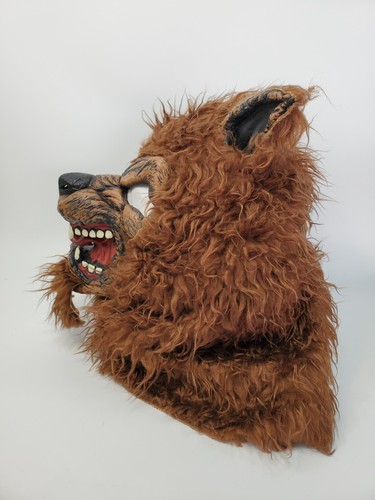 California Costume Collections Latex & Fur Werewolf Wolf Man Mask - Adult Size - Picture 2 of 6