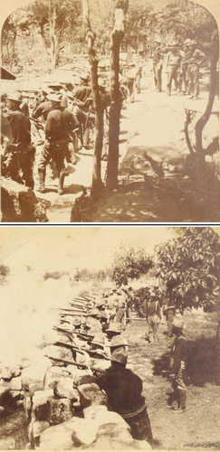 1899 PI-AM War Washington Vol Inf Trench Warfare Pasig Taguig PI Stereoview LOT