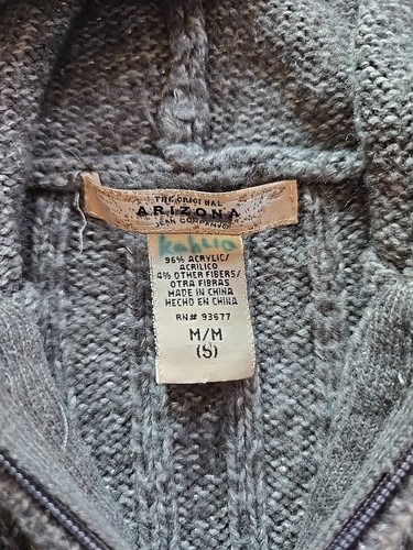 Girls Arizona Gray Zip Up Sweater Size 5 - Picture 3 of 4