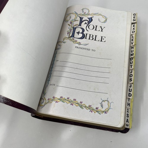 Holy Bible KJV 1990 Nelson Regency - Burgundy Leather Giant Print Red Letter - Picture 7 of 17