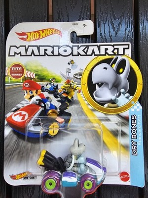Hot Wheels Mario Kart - Dry Bones / Knochentrocken - Standard Kart - NEU & OVP