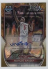 2022 Bowman U Chrome Prospect Gold Refractor 49/50 Marcus Sasser #93 Auto 03qw
