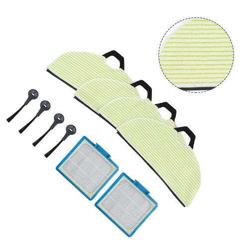 Side Brush Filters Cleaning Mop Pads For Shark RV2001WD AV2001WD Robot Vacuum
