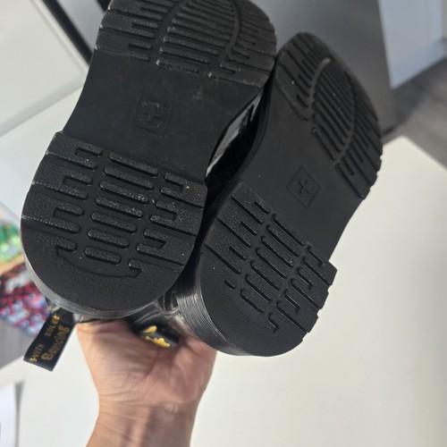 Stivali neri Dr. Martens 1460 neri arcobaleno vernice zip pelle - UK 1 / EU 33 - Foto 18 di 24