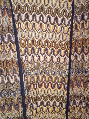 Cárdigan Avenue 70s Boho Terroso Frente Abierto Plumero Tejido Crochet 26/28 ecléctico - Imagen 4 de 7