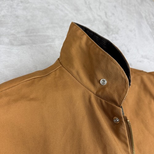 Berne Chore Jacket Men XL Tall Duck Canvas Tall Golden Brown Quilted Lined - Picture 5 of 13