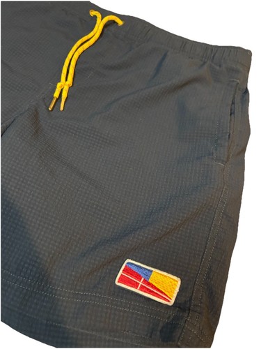 Five Four Swim Trunks Mens 31 Solid Blue Mesh Lining Shorts Elastic Drawstring - Picture 4 of 7