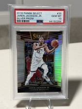 2018-19 Select Jaren Jackson Jr. Rookie RC Silver Prizm Concourse #35 PSA 10