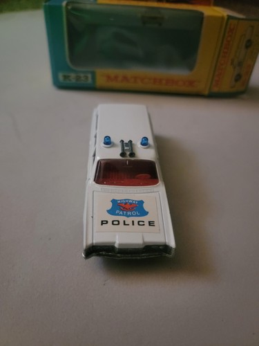 Vintage Matchbox King Size K-23 Mercury Police Car w/ Original Box - Picture 3 of 8