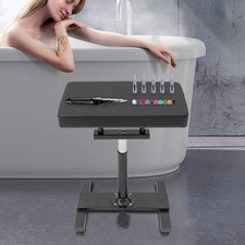 Adjustable Hydraulic Tattoo Armrest Stand PU Leather Pad, 73 92cm Height