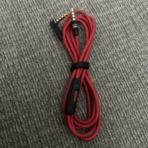 Cable de audio de repuesto de 3,5 mm con micrófono para auriculares Beats by Dr Dre rojo