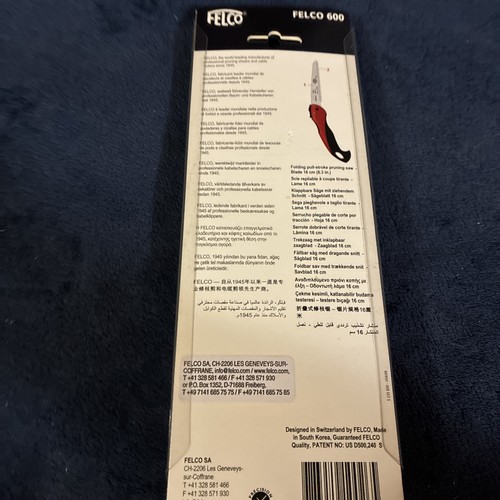 Seghetto pieghevole Felco (Felco 600) - seghetto classico per potatura alberi - Foto 5 di 8