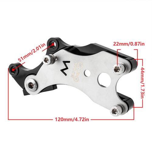 Scheibenbremsadapter Fahrrad-V-Bremse-Zu-Scheibenbrems-Konverter-Adapter Schwarz - Bild 2 von 12