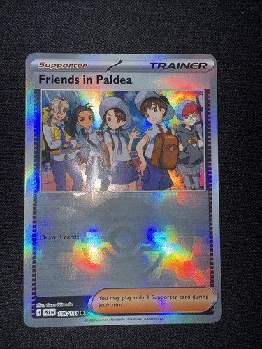 Friends in Paldea - (Poke Ball Pattern) 109/131 Prismatic Evolutions Holo - Picture 1 of 2