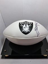 Las Vegas Raiders Autographed Football  Sebastian Janikowski 