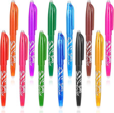 12Pcs Heat Erasable Pens for Fabric, Fabric Marking Pens Fabrics Markers No Ghos