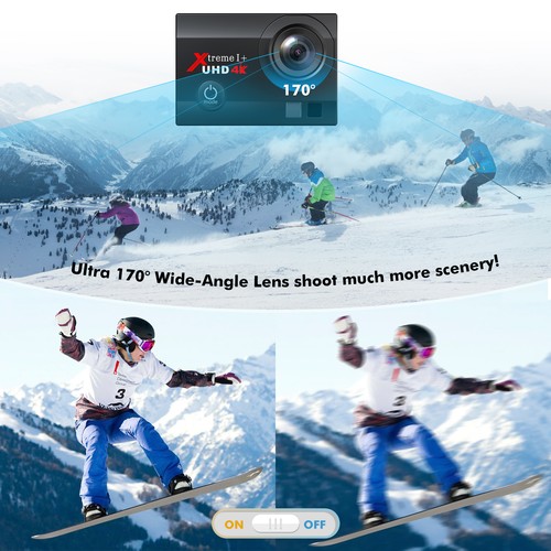 4K Waterproof Action Camera 30FPS 20MP WiFi 40M Underwater Sports Camera EIS Cam - Picture 5 of 11