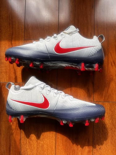 Nike Vapor Untouchable Pro Low TD Football Cleats White/Red/Navy Blue Size 11 - Picture 2 of 6