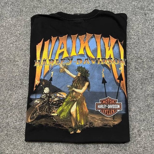 Waikiki Harley Davidson Men's Black T-shirt Size 2xl HI