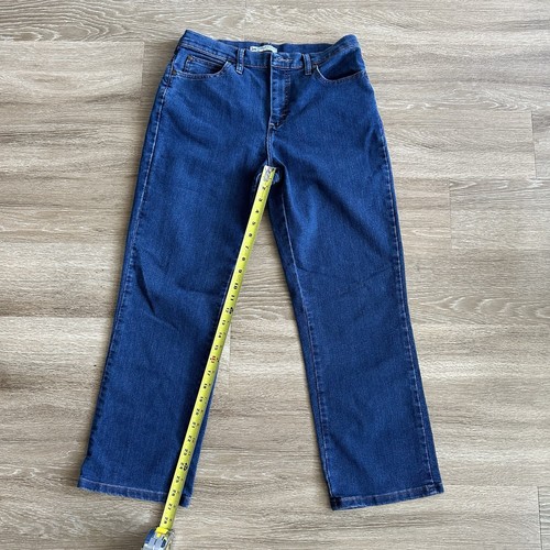 Lee Relaxed Fit Straight Leg Denim Jeans Blue Womens Petite 10 - Picture 6 of 20
