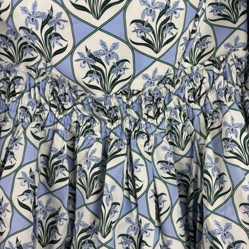 AGUA BY AGUA BENDITA Jamaica Off-The-Shoulder Balloon Floral Top L Celeste READ - Picture 3 of 20