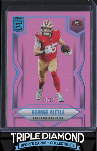 2025 Panini Donruss Elite George Kittle FOTL Pink #04/13 SF 49ers Q254