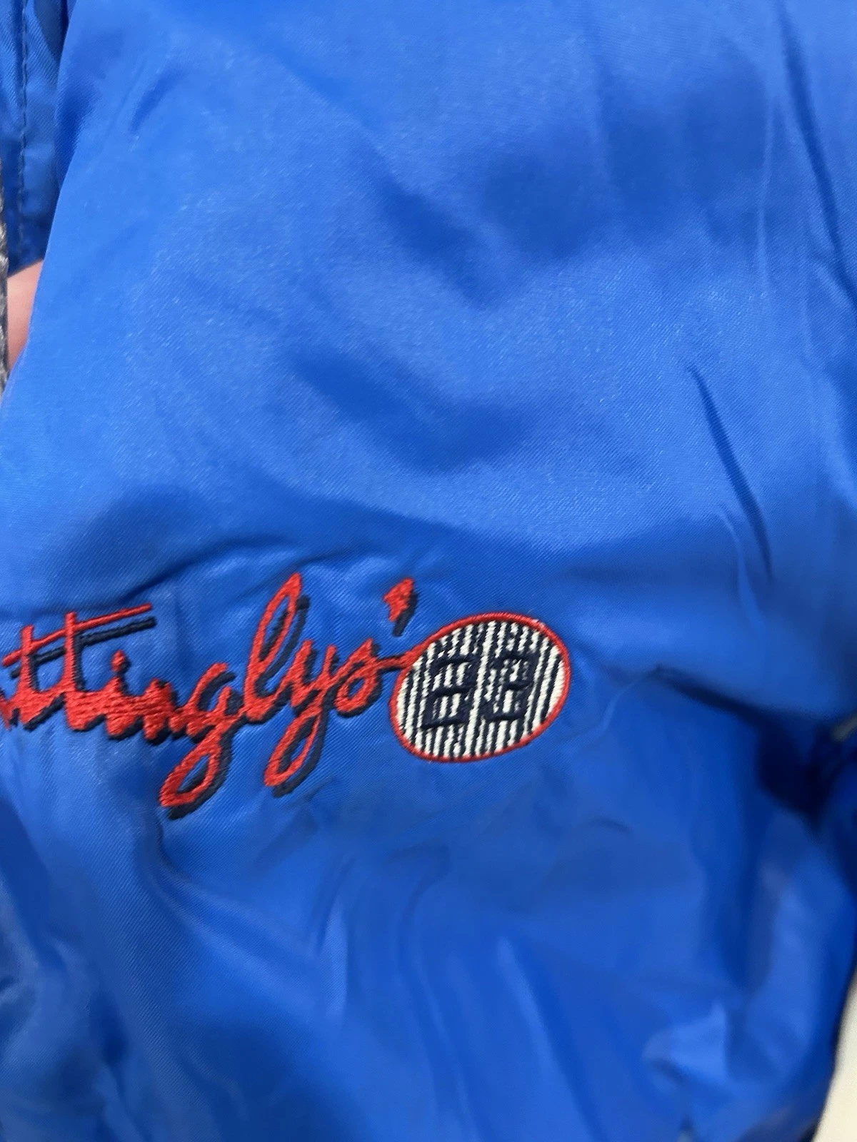 Vtg 90s Don MattinglyJacket Adult XL Made in USA Varsity All Star 23 Made By MBA - product detail image 3