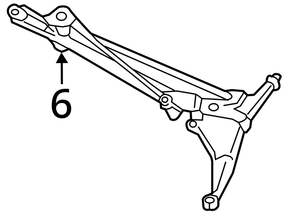 2017 林肯 MKX 挡风玻璃刮水器变速器原始设备制造商 52K 英里 - LKQ405374678 — 第 4/4 张图片