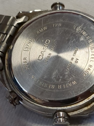 Casio AMW-720 Mens Watch Ana-Digital With Full Stainless Bracelet - Picture 6 of 9