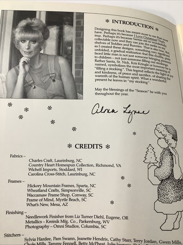 Vintage Down Santa Claus Ln. Cross Stitch ALX-65 Alma Lynne Designs 1980’s Craft - Picture 4 of 10