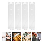 4pcs Chef Cutter Protectors Cooking Cutter Deckt Cutter Ärmel (weiß)
