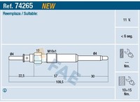 FAE GlüHkerze 74265 FüR Fiat Opel Saab Alfa Romeo Suzuki