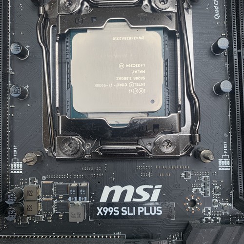 gaming motherboard MSI X99S LI PLUS cpu INTEL i7-5930k - Bild 2 von 2