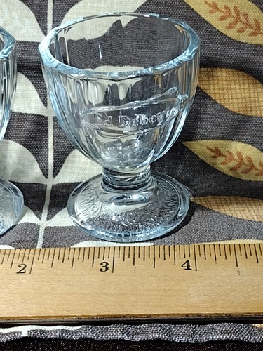 2 Ed Debevics Chicago Restaurant Ware Sundae COLLECTORS Shot Glasses Condiment - Picture 8 of 11