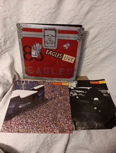 Eagles Live 1980 2X LP Gatefold Vinyl Asylum Record EX/VG+ Sleeved Fast Shipping