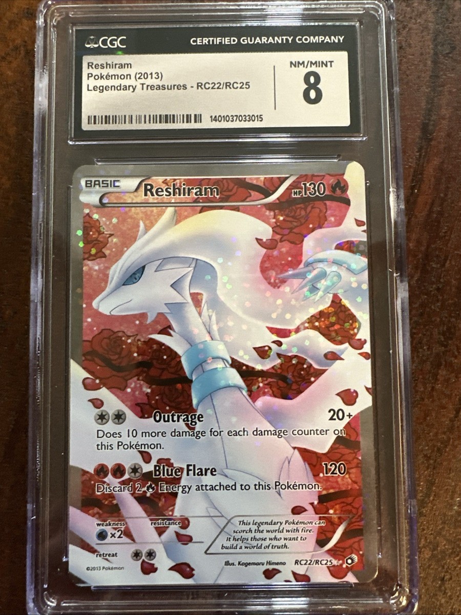 ポケモンカード レシラム RC22/RC25　（英語版 ）おまけカード付 Reshiram (Full Art) RC22/RC25 Legendary Treasures: Radiant