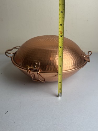 Sur La Table gehämmertes Kupfer Cataplana Dampfgarer Topf Made in Portugal - Bild 10 von 15