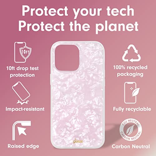 Hülle für | 10ft Fall getestet | Marmor Handyhülle iPhone 14 Pro Pink Pearl Tort - Bild 2 von 7