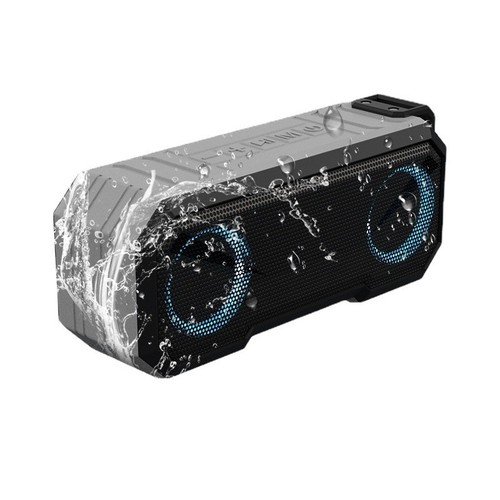 Waterproof Outdoor Bluetooth Speaker 16W Dual Speakers Power Bank RGB Lights Wir - 第 3/9 張圖片